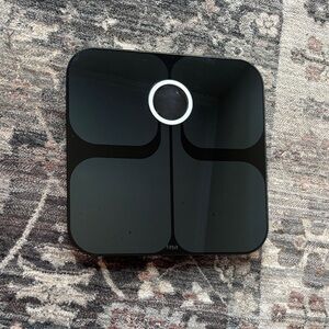 Working Fitbit Black Smart Scale with Circular Accent